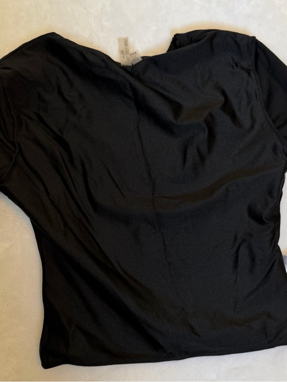 Second Skin Short Sleeve Crew Neck Top - Black, Size M - Picture 4 of 9